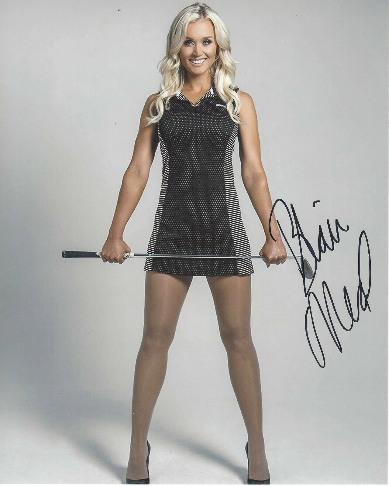 SEXY GOLF MODEL BLAIR O'NEAL SIGNED 8x10 Photo Poster painting 1 w/COA BIG BREAK SCHOOL OF GOLF