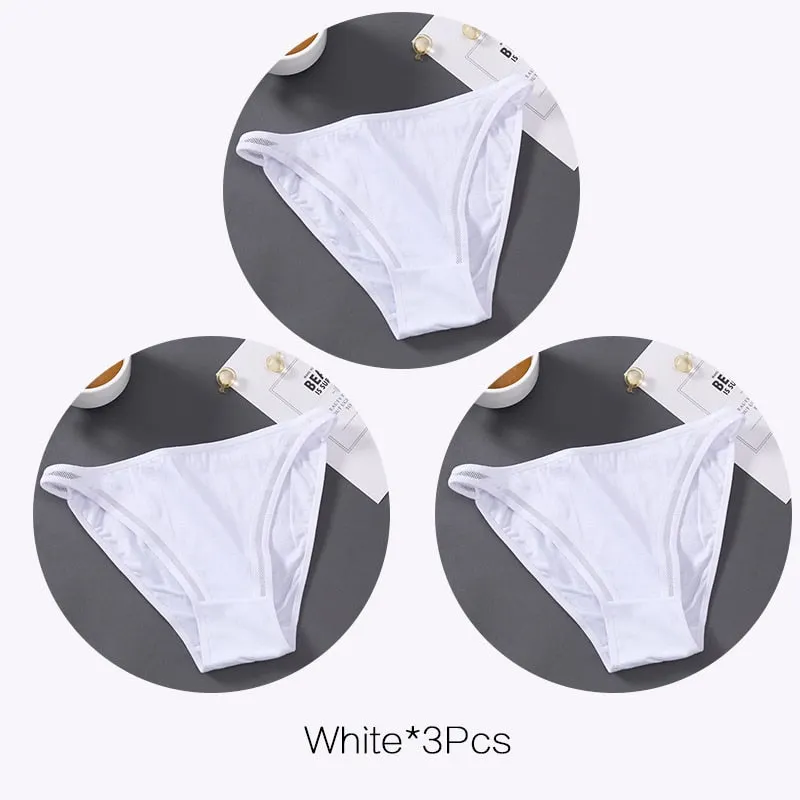 FINETOO Sexy Panties Women Underwear Waist Hollow Cotton Briefs For Girls Low-Rise Bikini Female Lingerie Comfortable Underpants