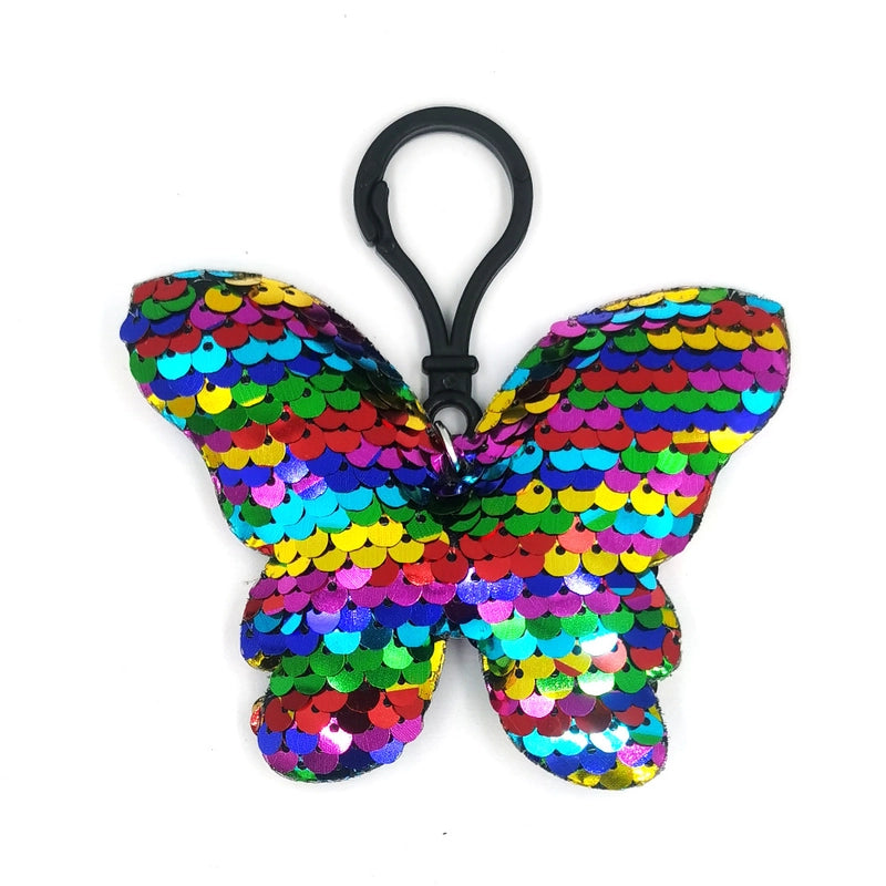 Reflective Sequin Keychain Fashion Cartoon Animal Pendant Bag Pendant