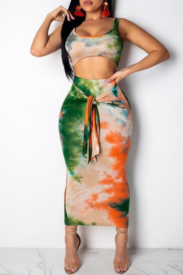 Trendy Knot Design Skirt Set - BlackFridayBuys