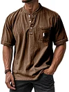 Men's Casual Pocket V-Neck T-Shirt