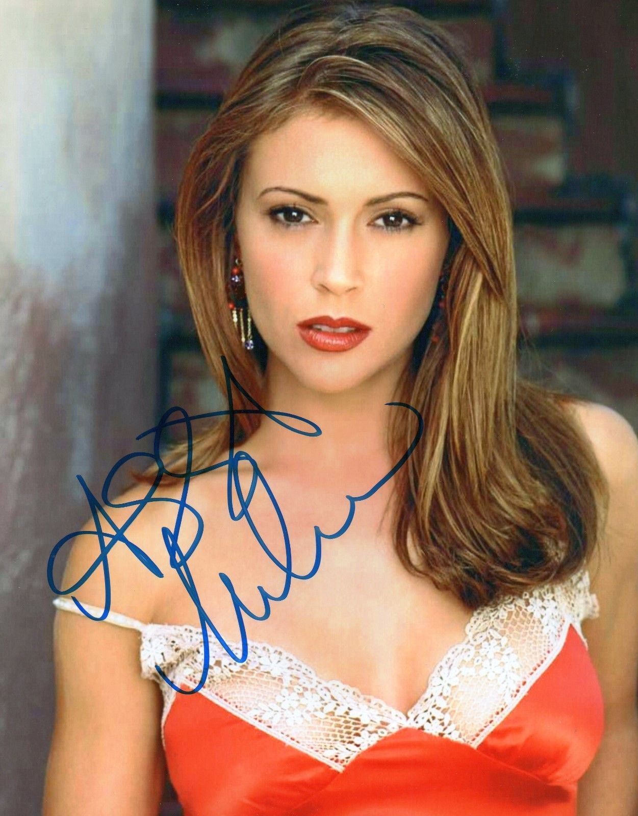 ALYSSA MILANO AUTOGRAPHED SIGNED A4 PP POSTER Photo Poster painting PRINT 32