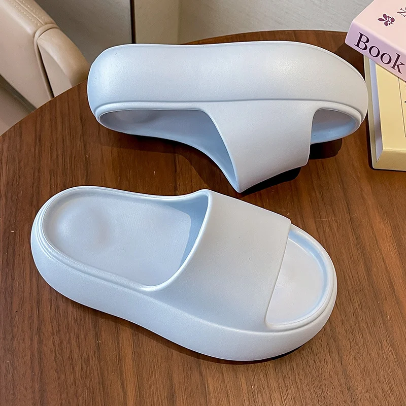 Aonga Thick Bottom Eva Slippers for Women Fashion Solid Color Platform Sandals Woman Summer 2025 Indoor Outdoor Non Slip Beach Slides aonga