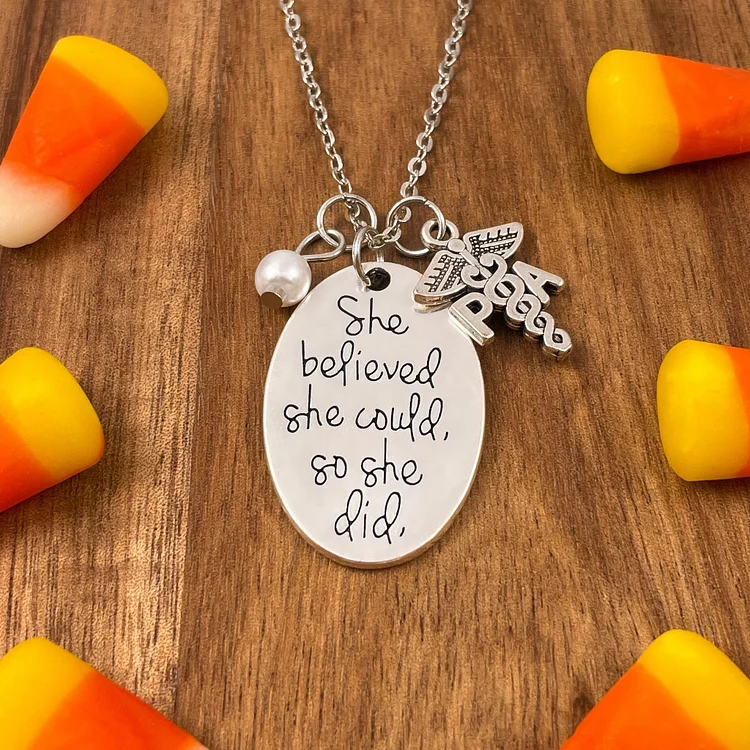 PA She Believed She Could Necklace