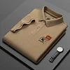 Men's 100% Cotton Casual Lapel Loose Polo Shirt