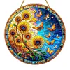 DIY Double Sided Special Shaped Glitter Sunflower Butterfly Diamond Art Hanging Kit