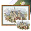 (Stamped/Counted) Castle-14CT Cross Stitch 50*38cm/19.69*14.96in