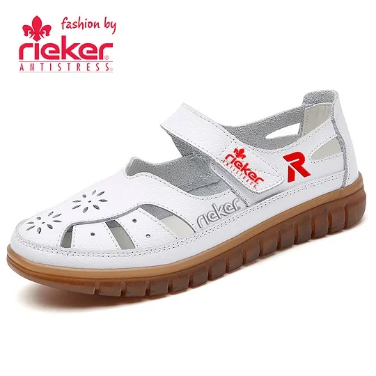 RIEKER® 2024 Sandali na klin za prosti čas z lahkim ježkom