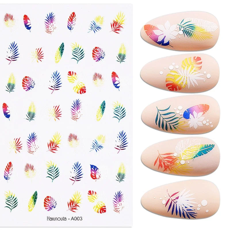 The New 3D Nail Sticker Cool English Letter Stickers For Nail Foil Love Heart Design Nails Accessories Fashion Manicures Sticker