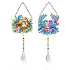 2pcs Birds Diamond Painting Double-sided Crystal Window Suncatcher Craft Set Birthday Gifts Home Garden Decor Hanging Kit