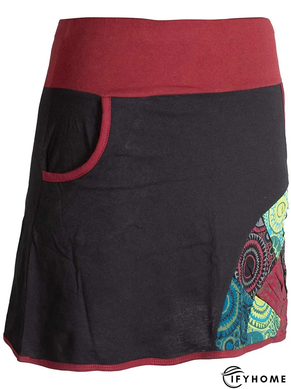 Vintage Floral Printed Casual Skirt | IFYHOME