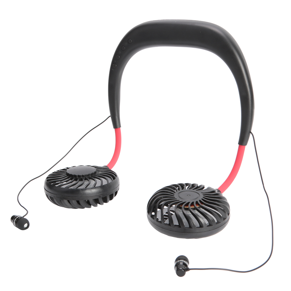 

2 in 1 USB Rechargeable Neckband Cooling Fan Bluetooth Handsfree Earphone, 501 Original