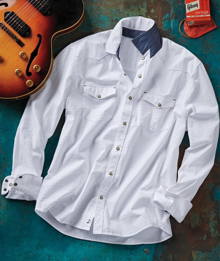 Pre-sale stand collar casual all-match white shirt