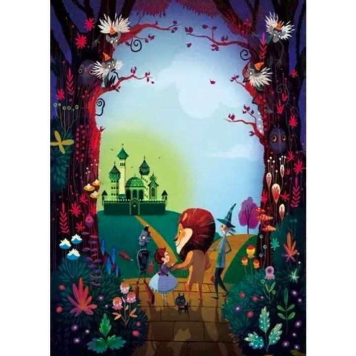 

30*40CM - Round Drill Diamond Painting - Cartoon Lion, 501 Original