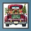 (40*40cm)Christmas Car - Full Round Drill Diamond Painting