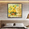 (US Only)Cat Printed Cross Stitch Kit 61x61cm DIY 14CT Thread Art Needlework Home Decor