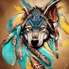 Diamond Painting-DIY Full Round Drill Wolf