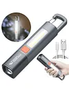 10 Pack Flashlight Recargeable LED Flashlight with 3 Modes & Hook for Emergency
