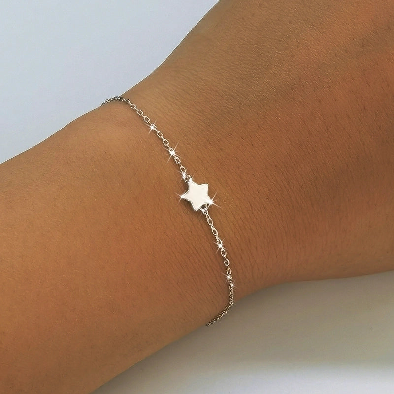 925 Sterling Silver Bracelets Minimalist