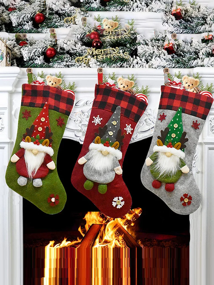 Children's Gift Bag Santa Claus Christmas Socks