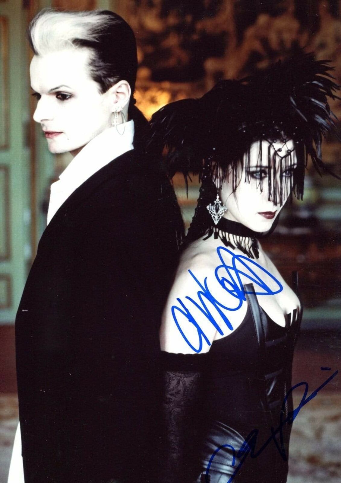 Lacrimosa GOTHIC DUO autographs, In-Person signed Photo Poster painting