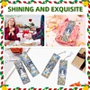 (US Local)Snowman A5 Size Diamond Painting Notebook Set with 4Pcs Bookmark Holiday Gift