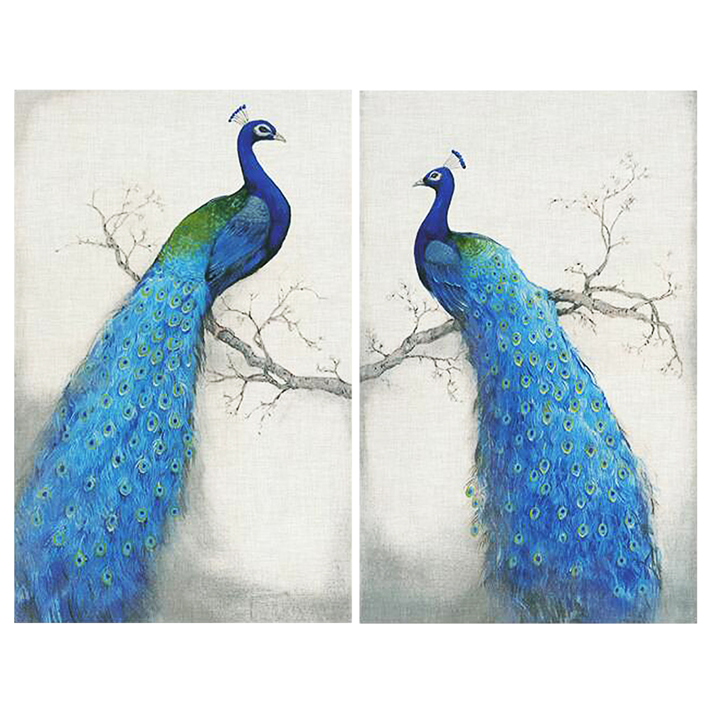 

55*160CM - Special Shaped Diamond Painting - Peacocks, 501 Original