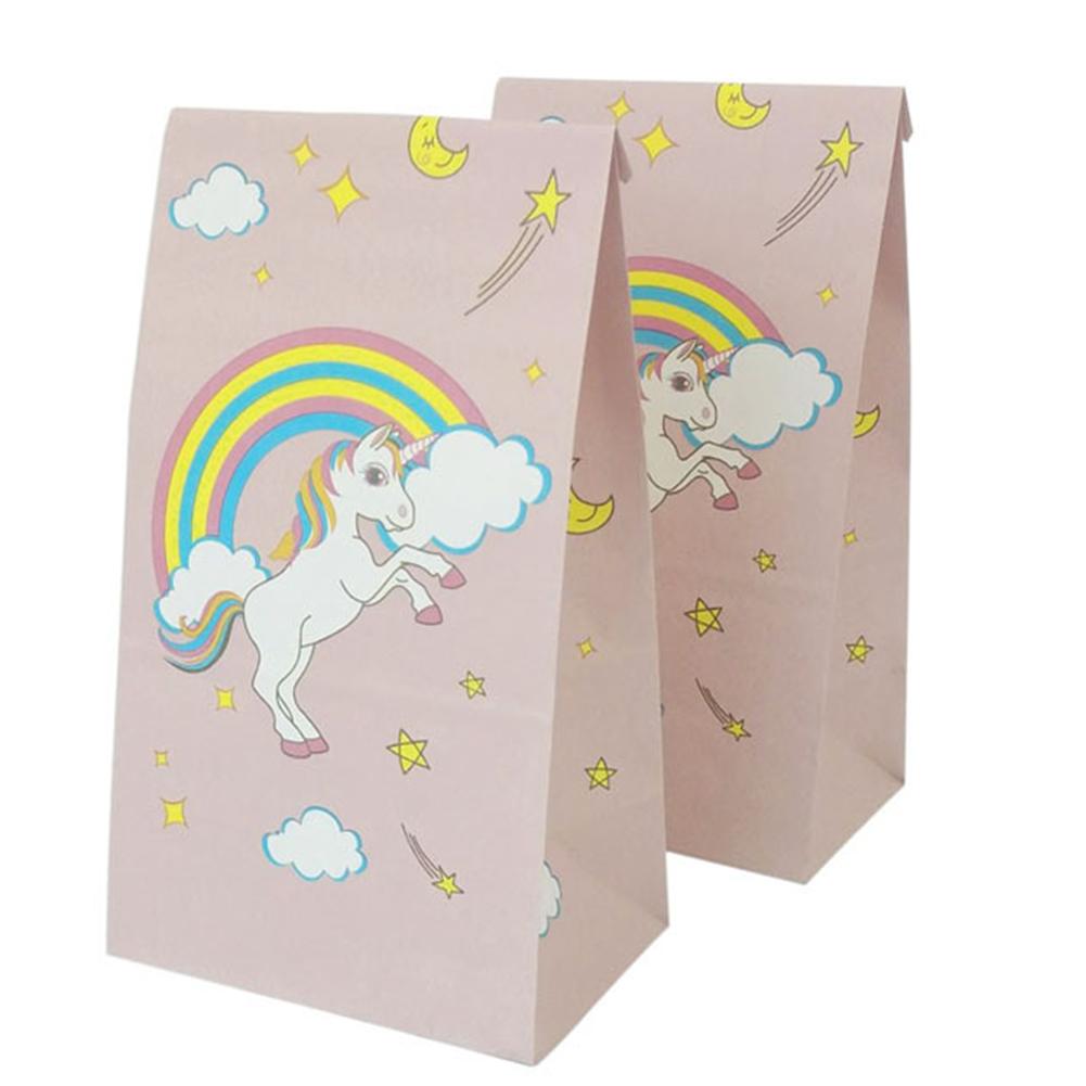

12pcs Horse Rainbow Paper Gift Bag Baby Shower Birthday Party Candy Box, 501 Original