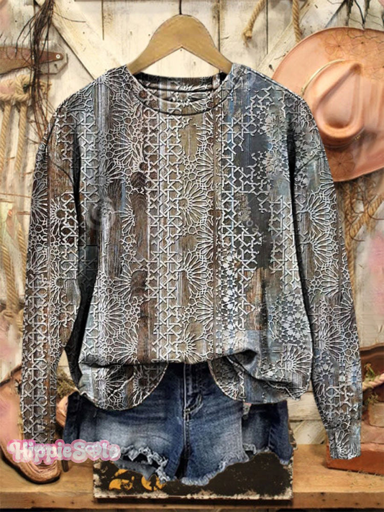 Vintage Art Casual Sweatshirt Multicolor / S