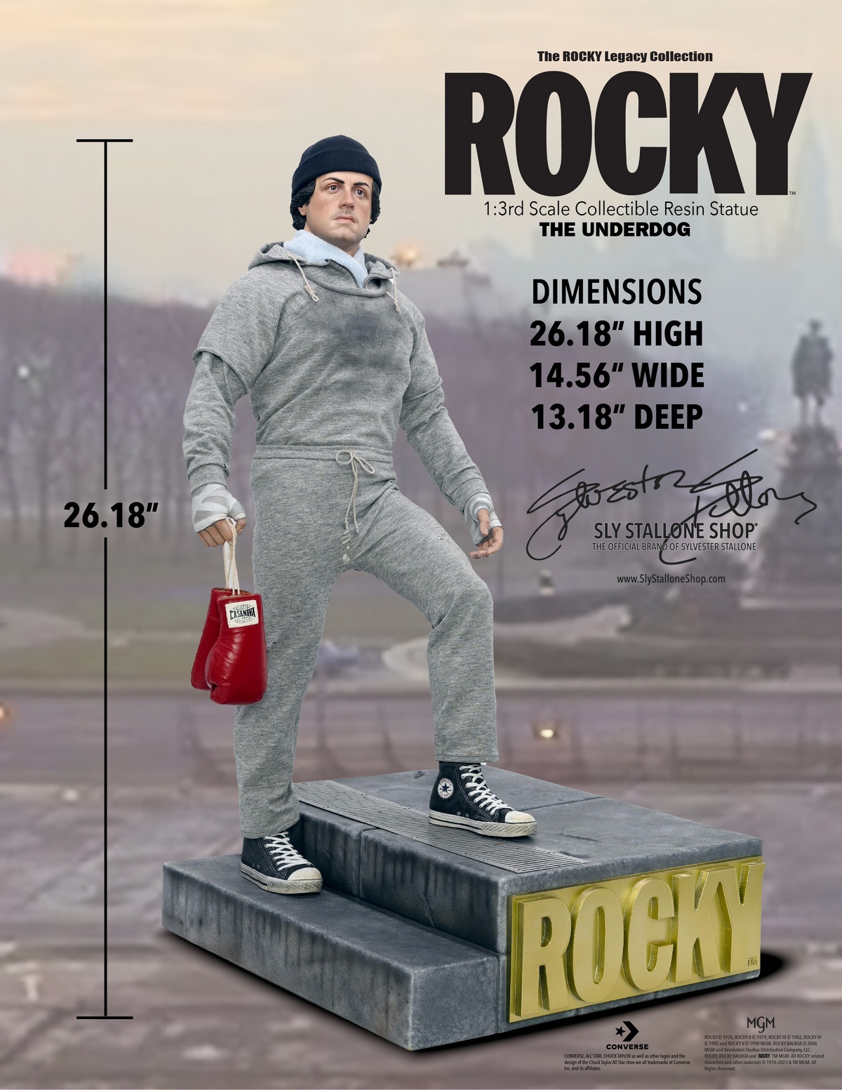 COSMIC group-ROCKY (1976) "THE UNDERDOG" - 1/3 SCALE RESIN STATUE-