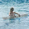 65 Inch Inflatable Jumbo Pool Noodles Floats for Kids and Adults (Silver)