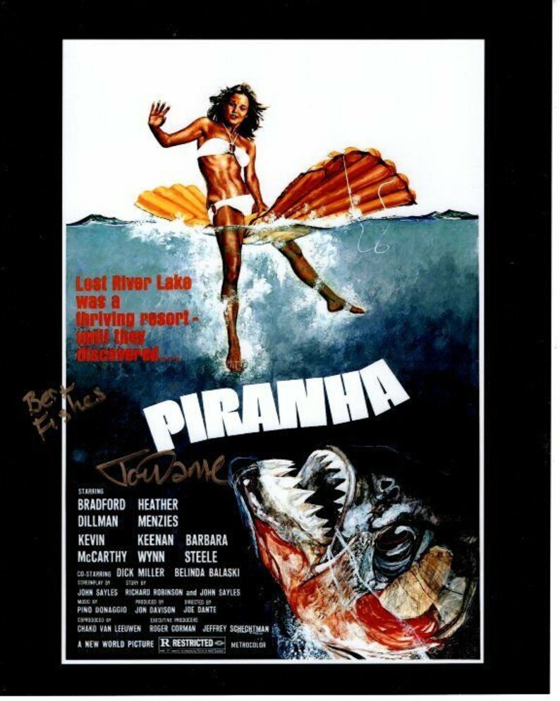 Joe dante signed autographed piranha Photo Poster painting great content