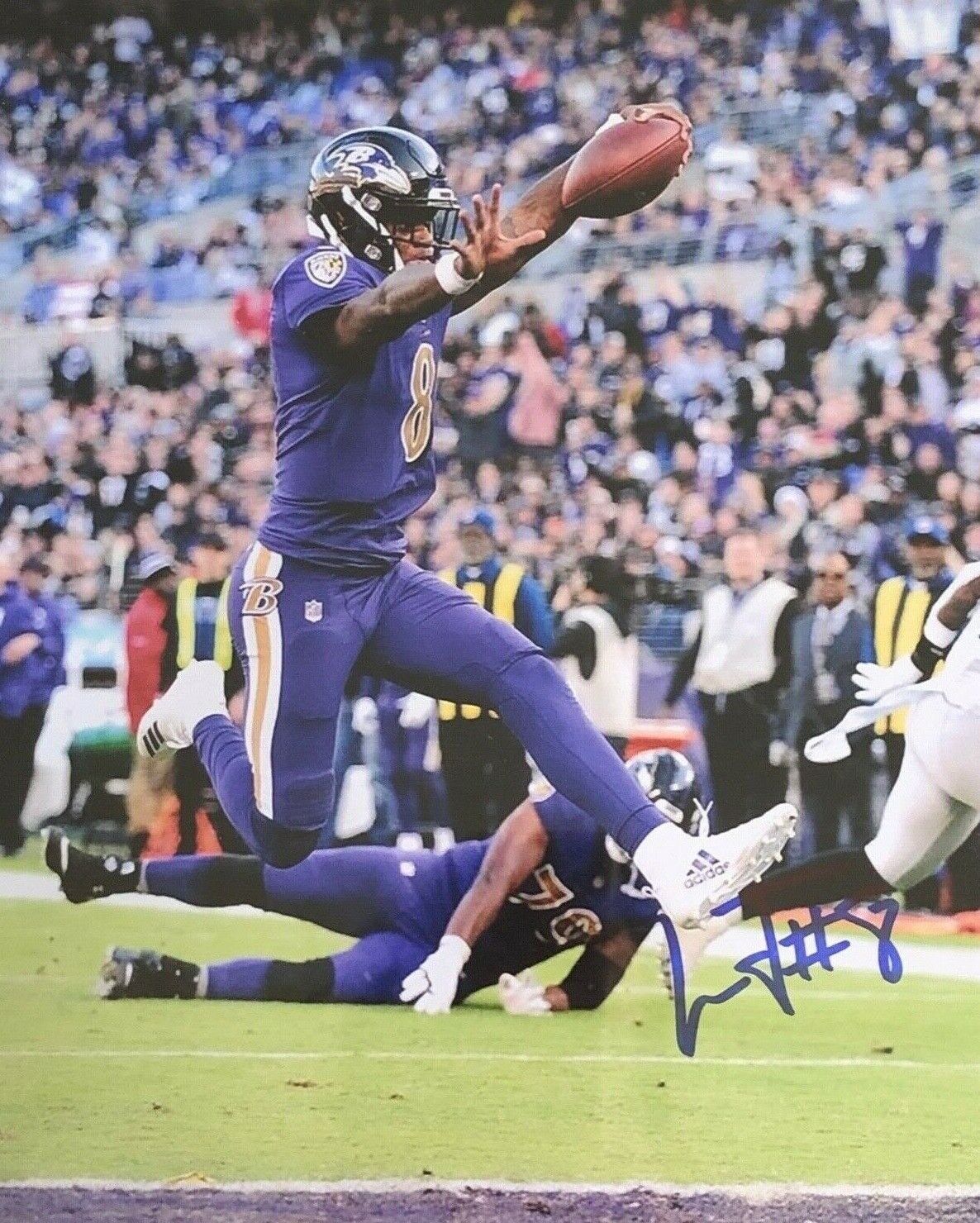 Lamar Jackson Autographed Signed 8x10 Photo Poster painting ( Ravens ) REPRINT