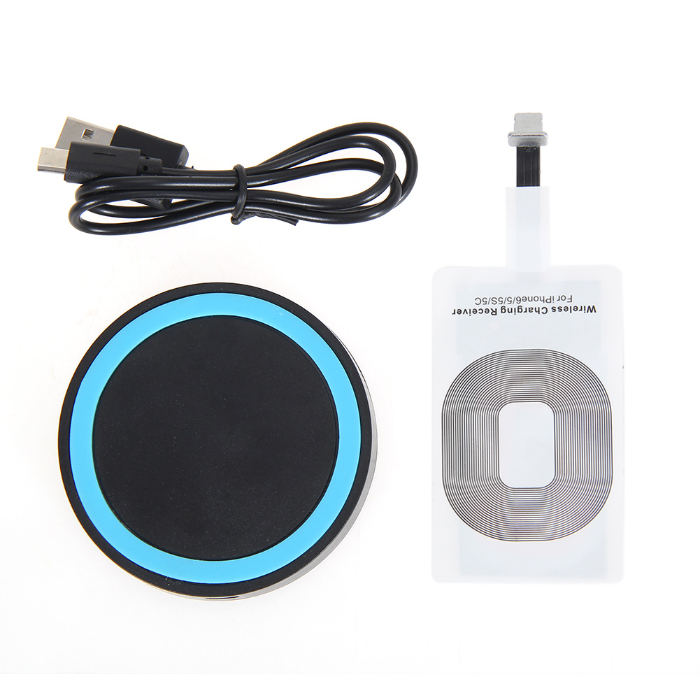 

Qi Wireless Charger Charging Pad With Receiver for Iphone 6 6 plus 5 5S UK, 501 Original