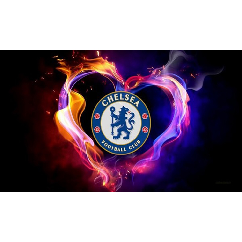 

40*30CM - Round Drill Diamond Painting - Football Chelsea, 501 Original