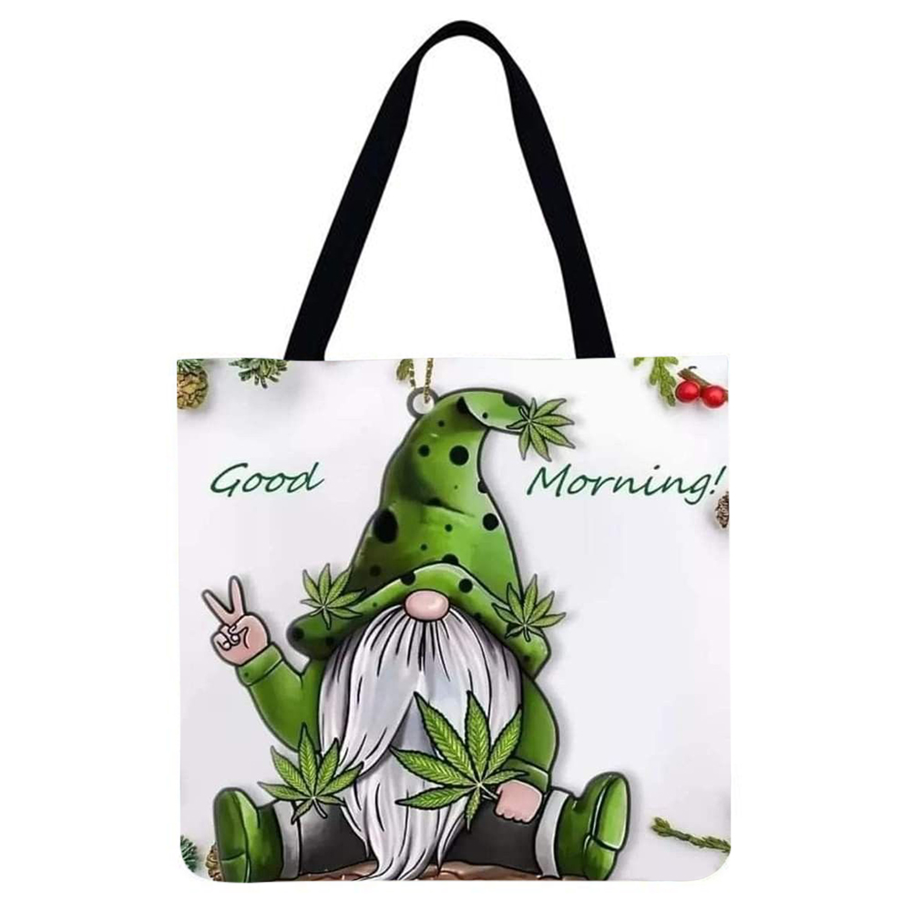 

Cartoon Gnome Goblin - Environmentally Ink Linen Handbag - 40*40CM, 501 Original