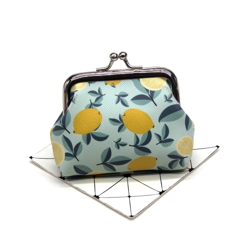 Women’s Fruit Pu Leather Buckle Coin Purses