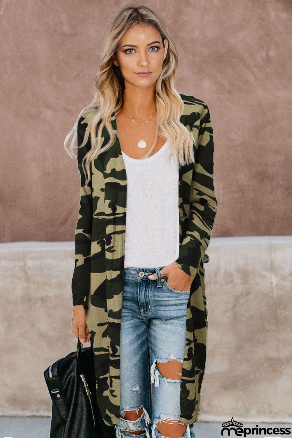 Print Long Cardigan