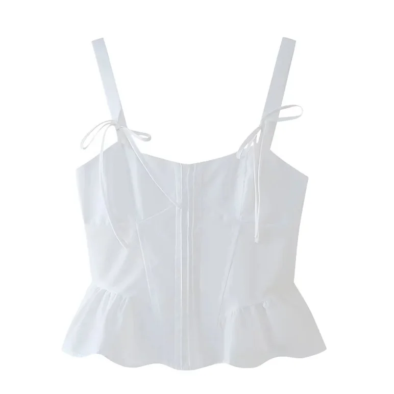 Nigikala Nigikala Women's Clothing INS Net Red Explosion White Bow Repair Body Slim Thin Sling Coat