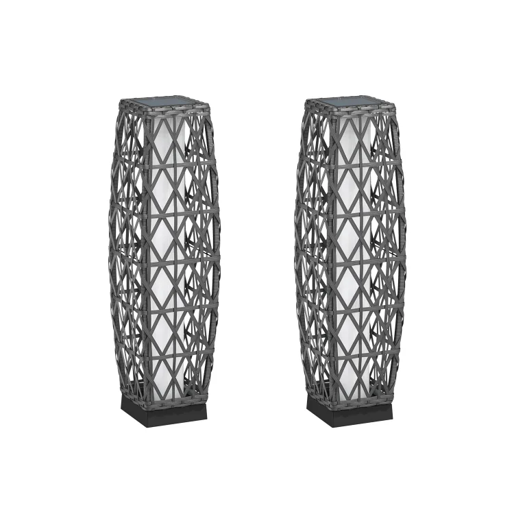 ライト・ランタン SAIBORG nerudesignworks soilhacksociety Red Shed ZT191084B Metal Solar Lamp with Cage, Black