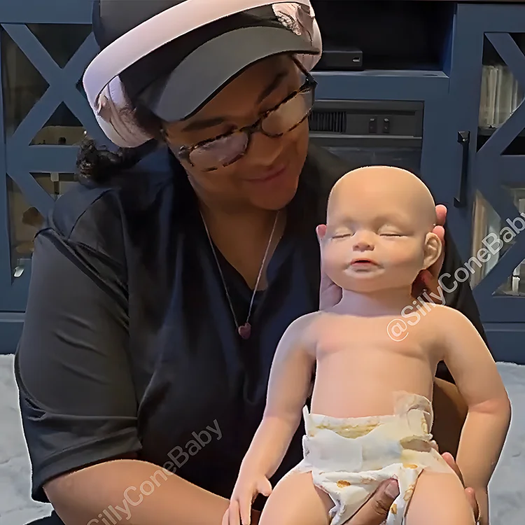 Babeside Esta 16" Realistic Silicone Sleeping Baby Little Infant Boy Retaining Pacifier