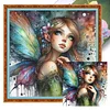 Butterfly Fairy-11CT Stamped Cross Stitch 50*50cm/19.69*19.69in tapestrymarket