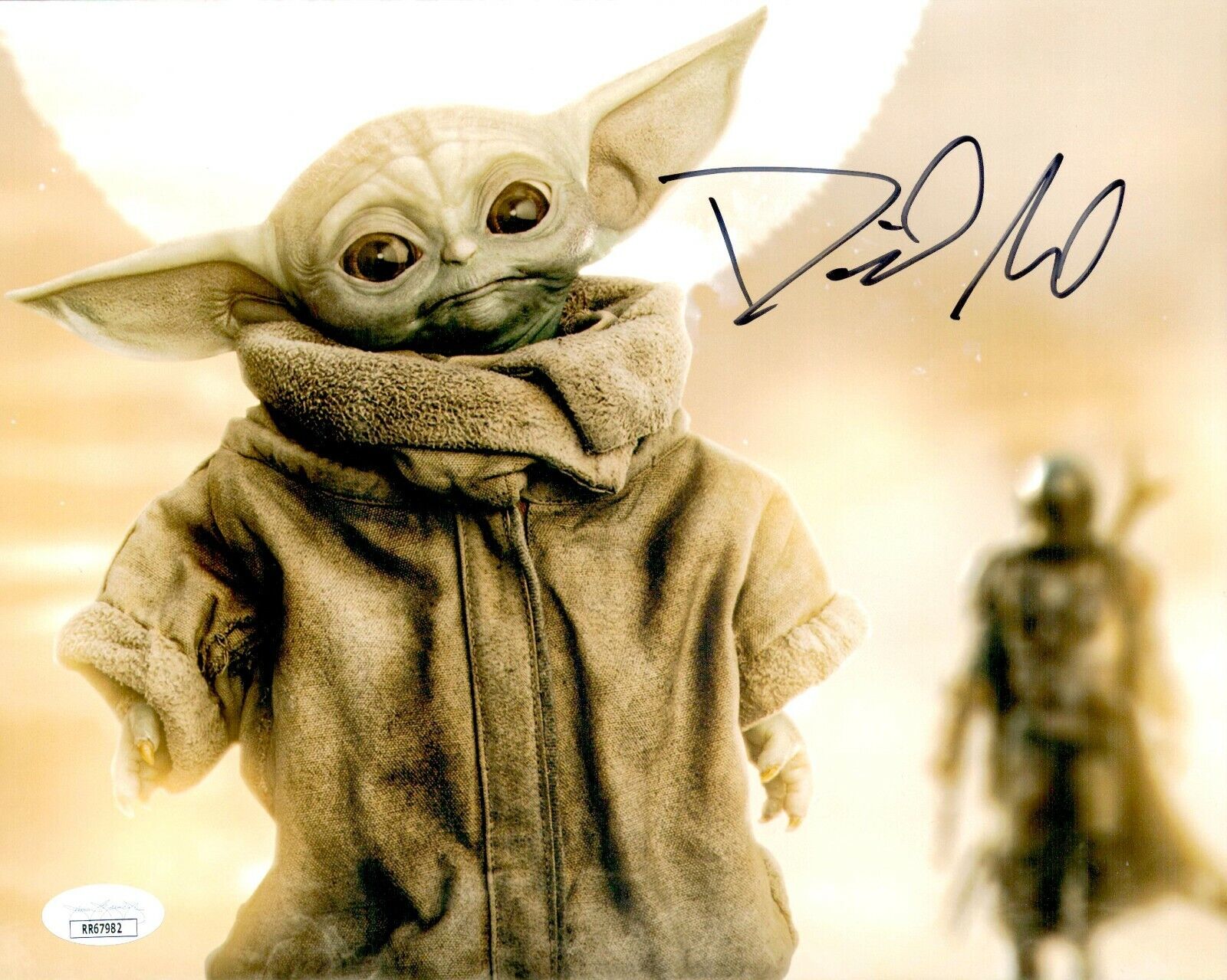 DAVID ACORD Signed 8x10 Mandalorian BABY YODA GROGU Photo Poster painting Autograph JSA COA