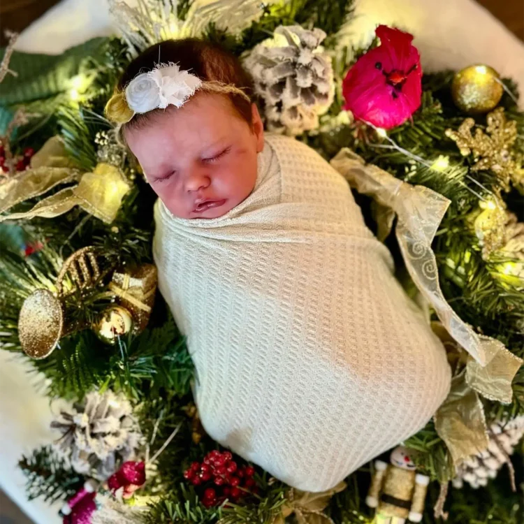  [New] 17" Super Lovely Named Acrona Sleeping Newborn Reborn Baby Doll Girl - Reborndollsshop®-Reborndollsshop®