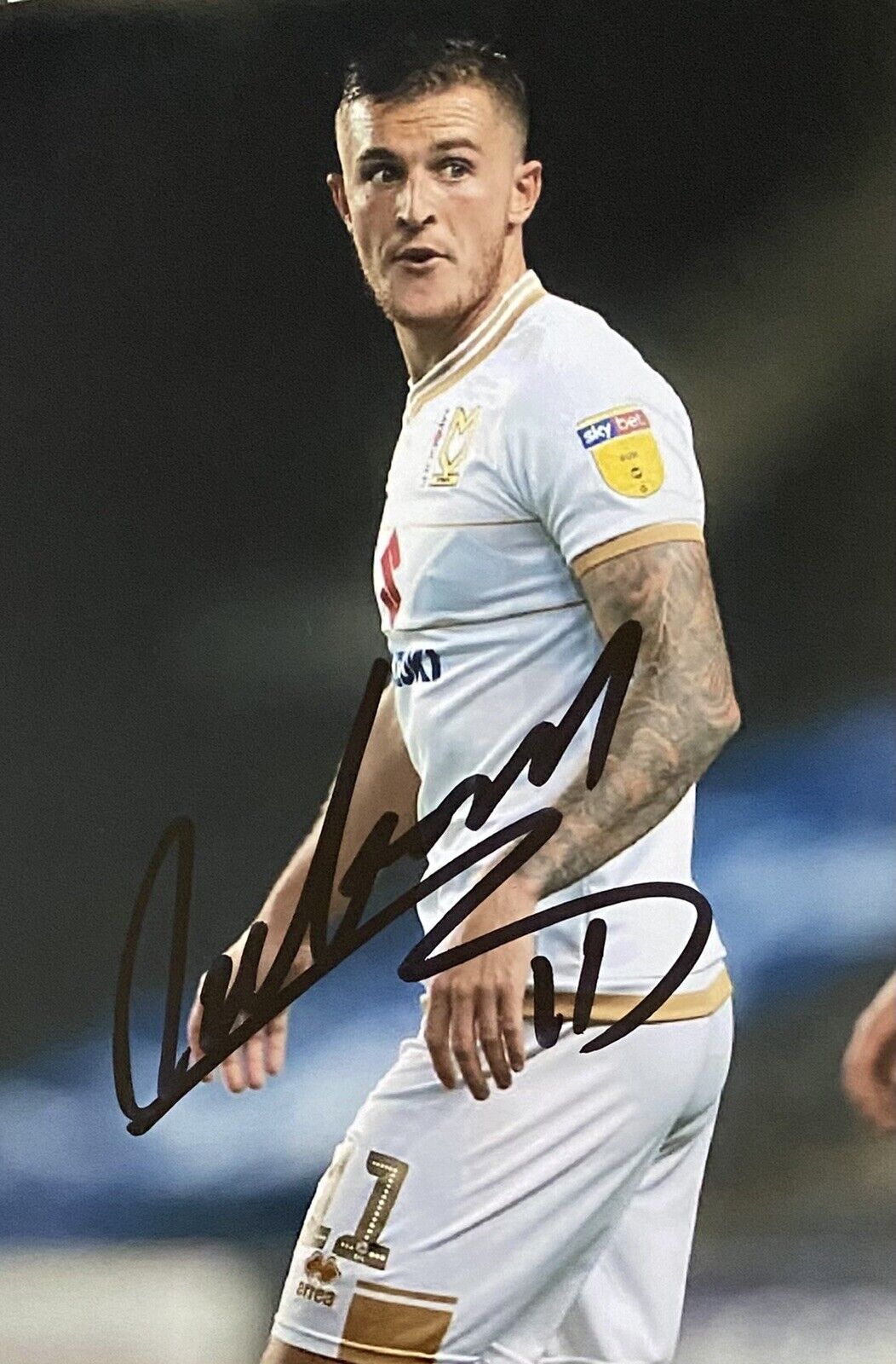 Ben Dickenson Genuine Hand Signed MK Dons 6X4 Photo Poster painting