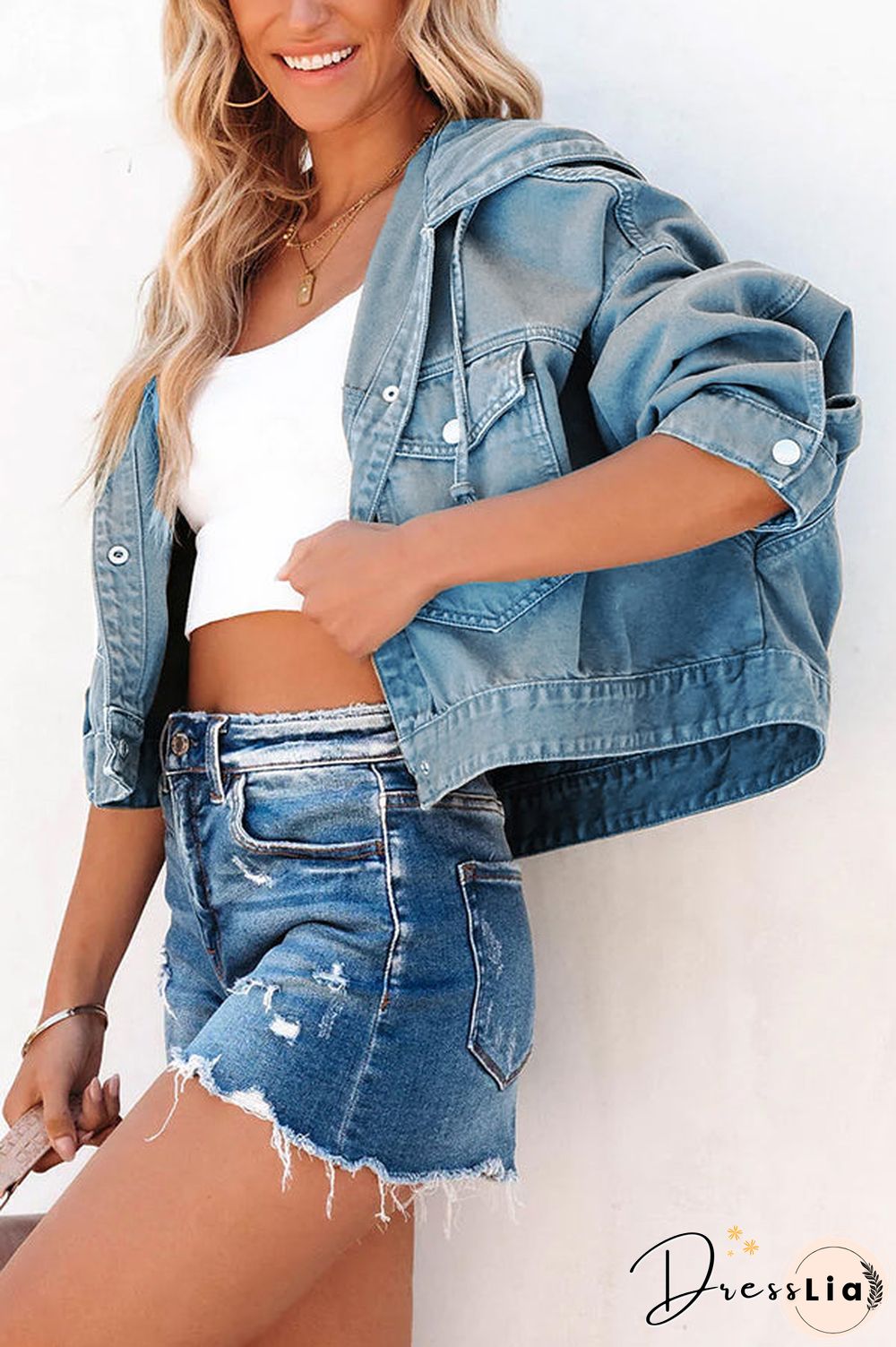 Short But Sweet Crop Hooded Jacket