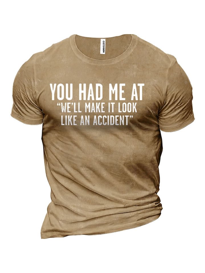 Summer Round Neck English Print Pullover T-shirt -vasmok