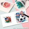 6Pcs Diamond Painting Football Greeting Card Set with Envelopes for Beginner Adult Holiday Gifts