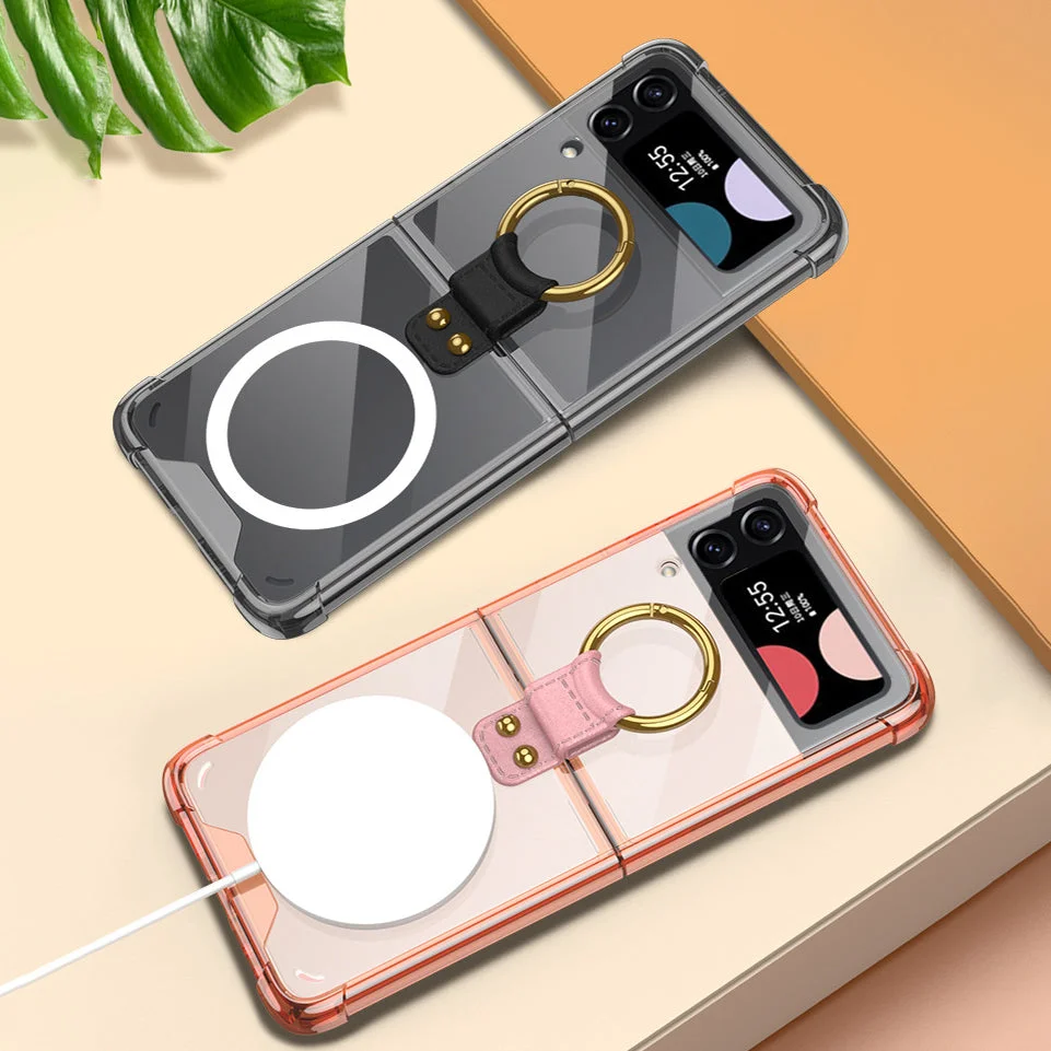 Suitable For Samsung Z Flip 4 Airbag Anti Falling Magnetic Phone Case
