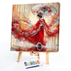 (US Only)Paint By Numbers Kit On Canvas DIY Oil Art Girl Picture Home Wall Decor40x40cm